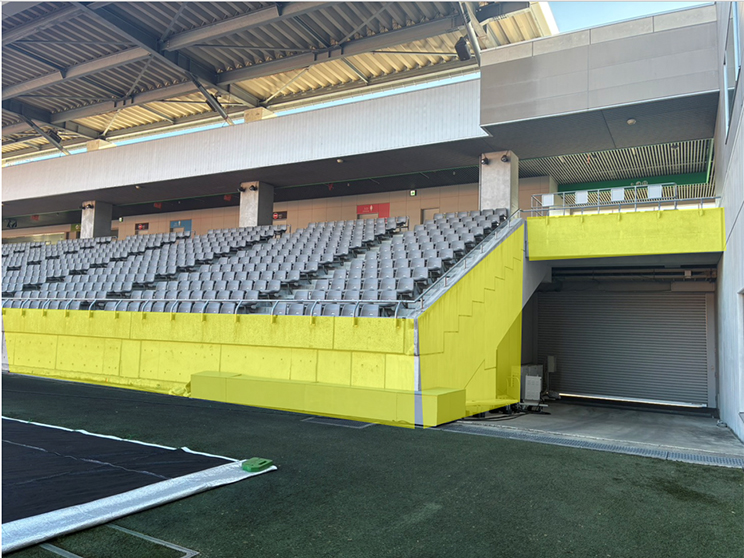 ビジターチームゴール裏